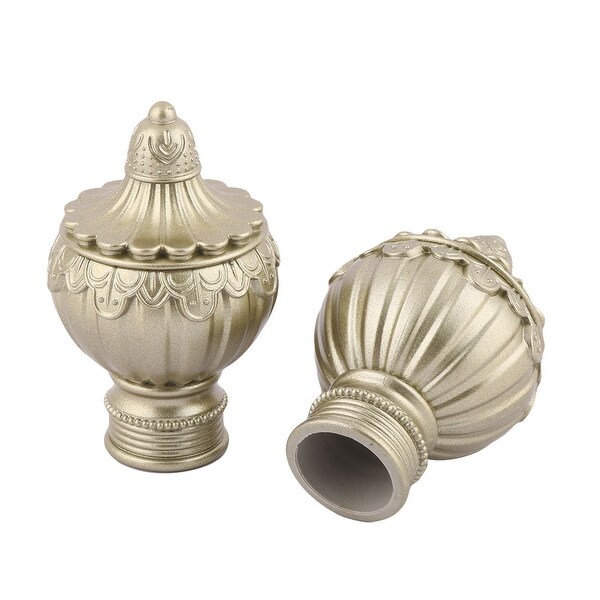 Shop Home Plastic Window Curtain Rod Ends Ball Cap Finials