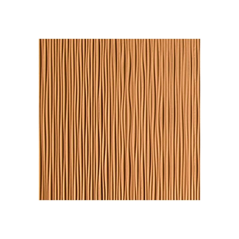 FASÄDE Ripple Vertical 4-foot x 8-foot PVC Wall Panel in Polished Copper - Sample