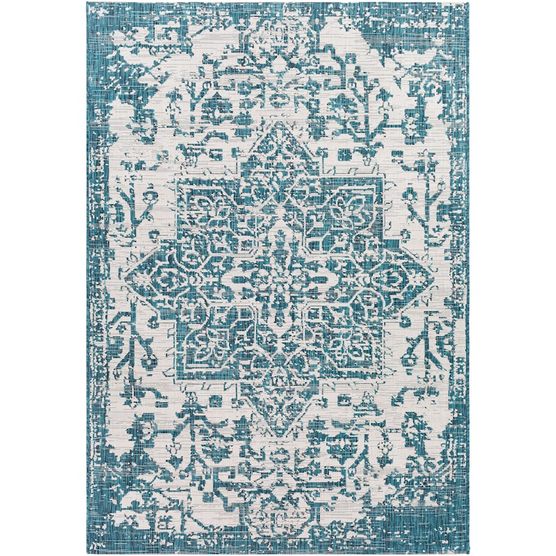 Livabliss Andell Indoor/ Outdoor Vintage Medallion Area Rug