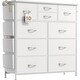 preview thumbnail 16 of 28, 10 Drawer Dresser Closet Storage Tower Organizer Unit for Bedroom White
