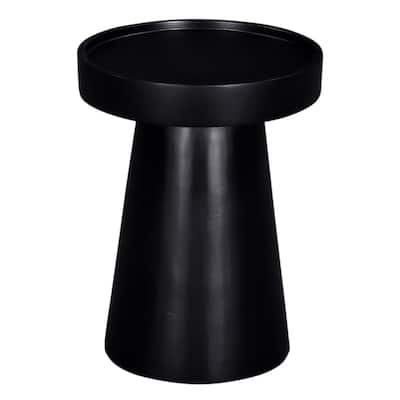Glam Wooden End Table with Pedestal Base, Accent Side Table