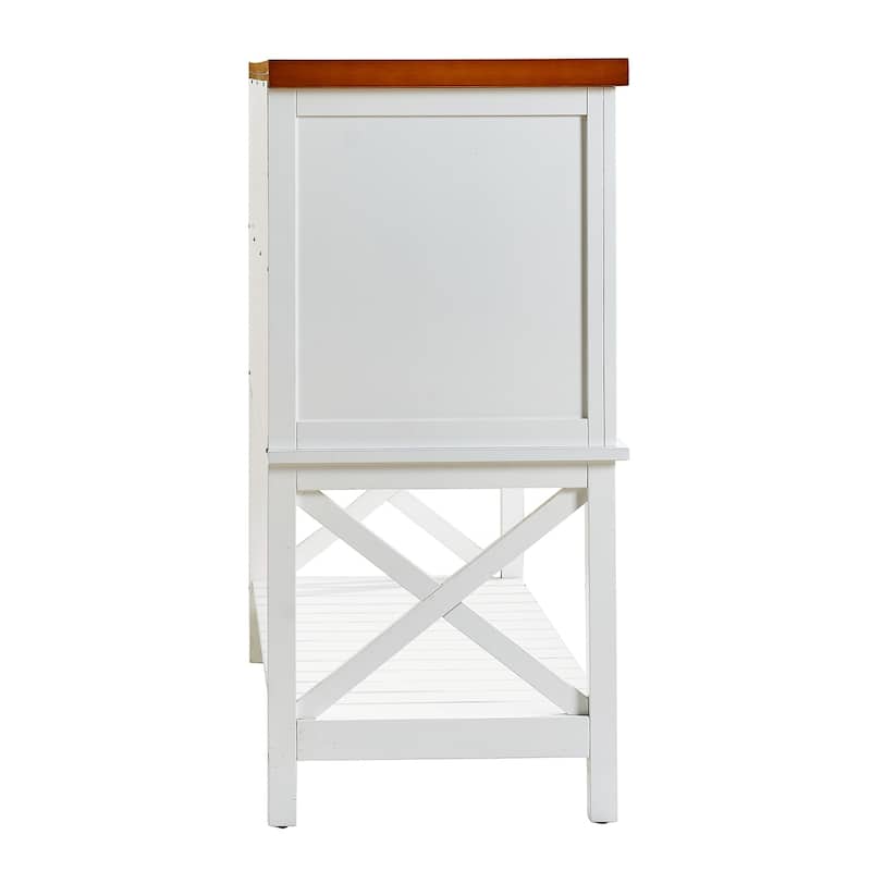 Bar cabinet Console Table with 2-Door Cabinet & 1 Drawers