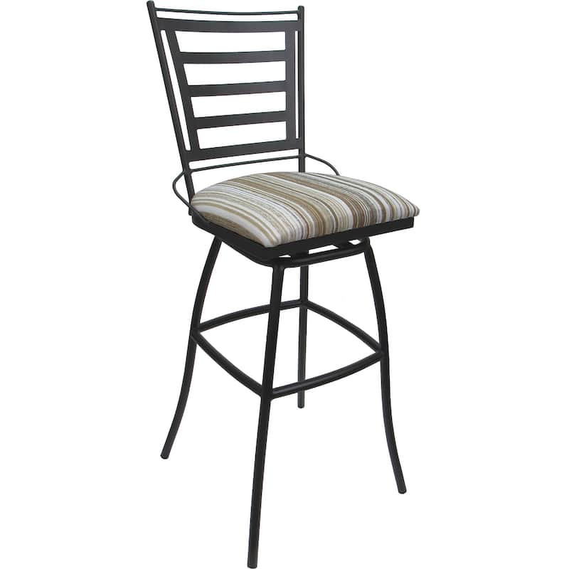 Outdoor Indoor Bar Stool Counter Bar Extra Tall - Jenna without Arms - Bar Stool - Driftwood Whitelinen - Gray - Bar Height