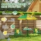 preview thumbnail 7 of 7, Qaba Kids Picnic Table and Chair Set, Outdoor Activity Table with Foldable Chairs, Removable Umbrella, Green
