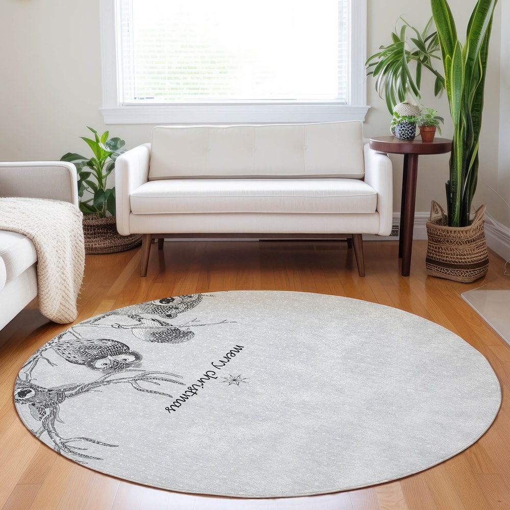 Premium Washable Super Soft Merry Christmas Animal Mayfield Rug