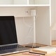 preview thumbnail 6 of 7, Cube White Wood Desk Bookshelf by DormCo