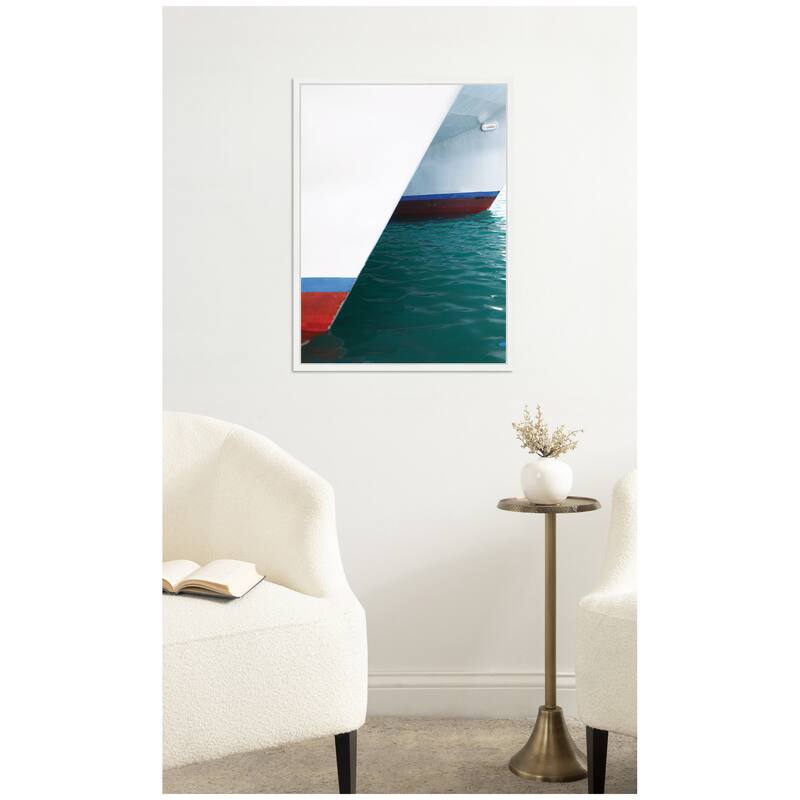 Kate and Laurel Sailing Across Costal Waters by Alicia Abla Framed Canvas Wall Art Print