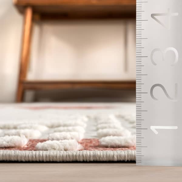 dimension image slide 0 of 2, Nuloom Cecelia Polar Bear Kids Fringe Area Rug