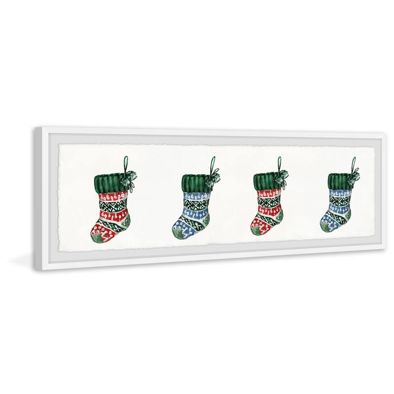 'Waiting for Santa' Framed Painting Print