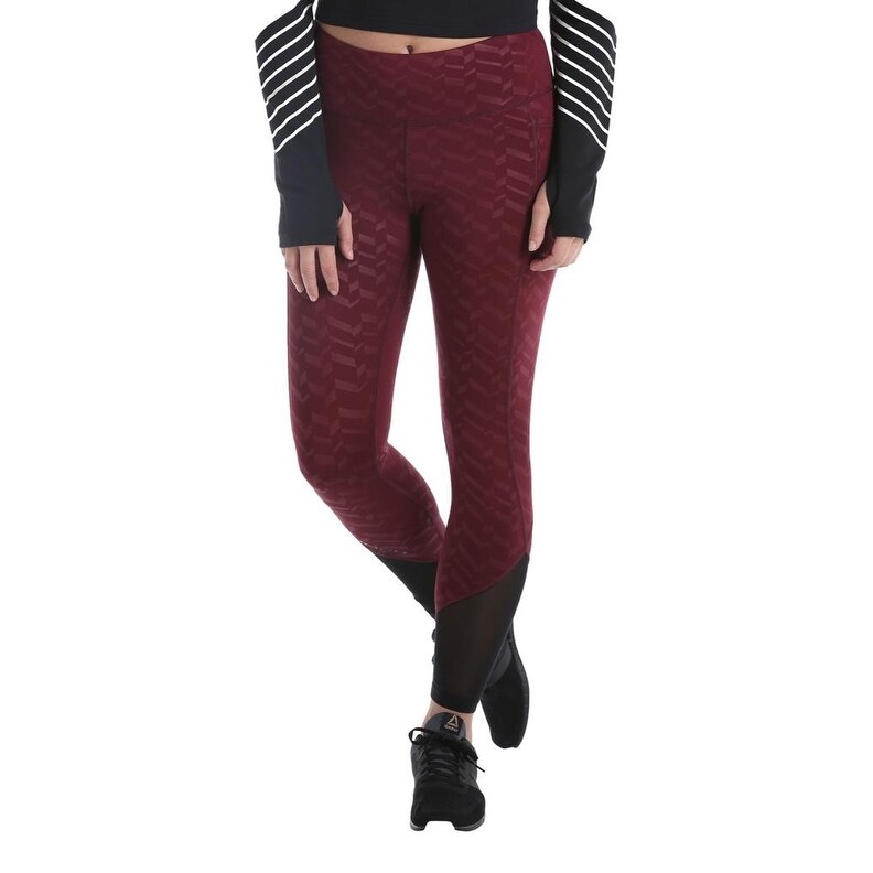 ladies burgundy leggings