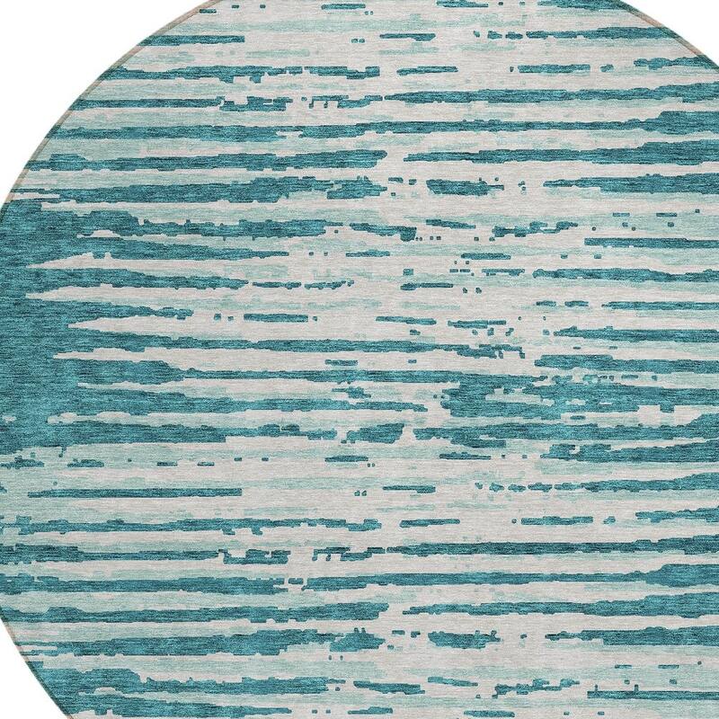 HomeRoots Striped Transitional Rectangle Outdoor Rug