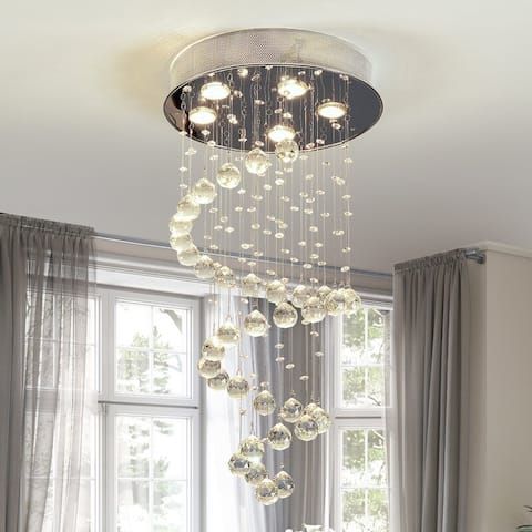 Maxax 5 - Light Unique Tiered Chandelier with Crystal Accents - MX16004-C