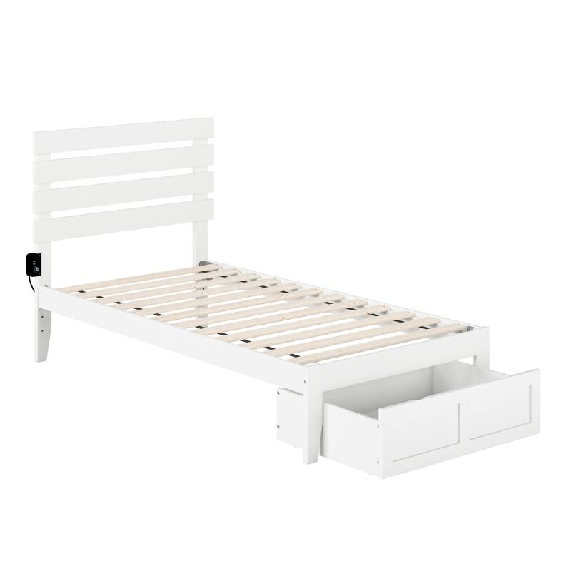 Oxford Platform Bed with Foot Drawer
