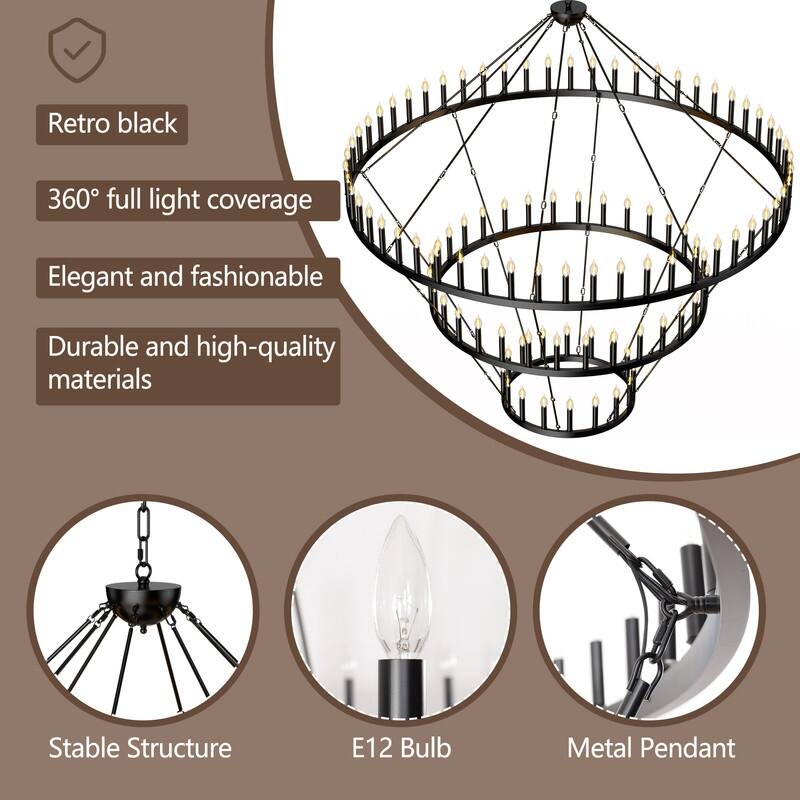 Large Wagon Wheel Chandelier,Round High Ceiling Chandeliers