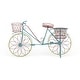preview thumbnail 22 of 30, Colorful Metal Vintage Whimsical Eclectic Bicycle Plant Stand - 54 x 18 x 32