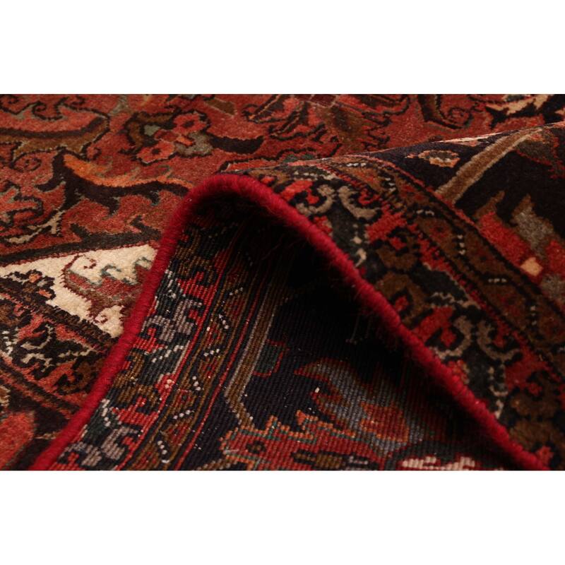ECARPETGALLERY Hand-knotted Sarabi Dark Red Wool Rug - 9'8 x 12'10