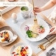 preview thumbnail 38 of 65, VEWEET 20-Piece White Porcelain Dinnerware Set (Service for 4)