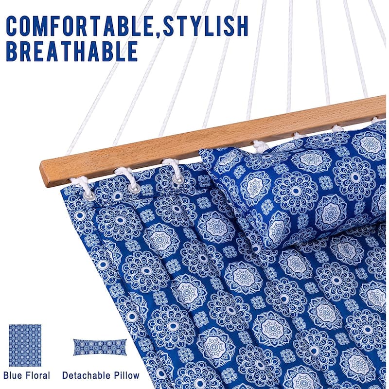 12 FT Double Quilted Fabric Hammock