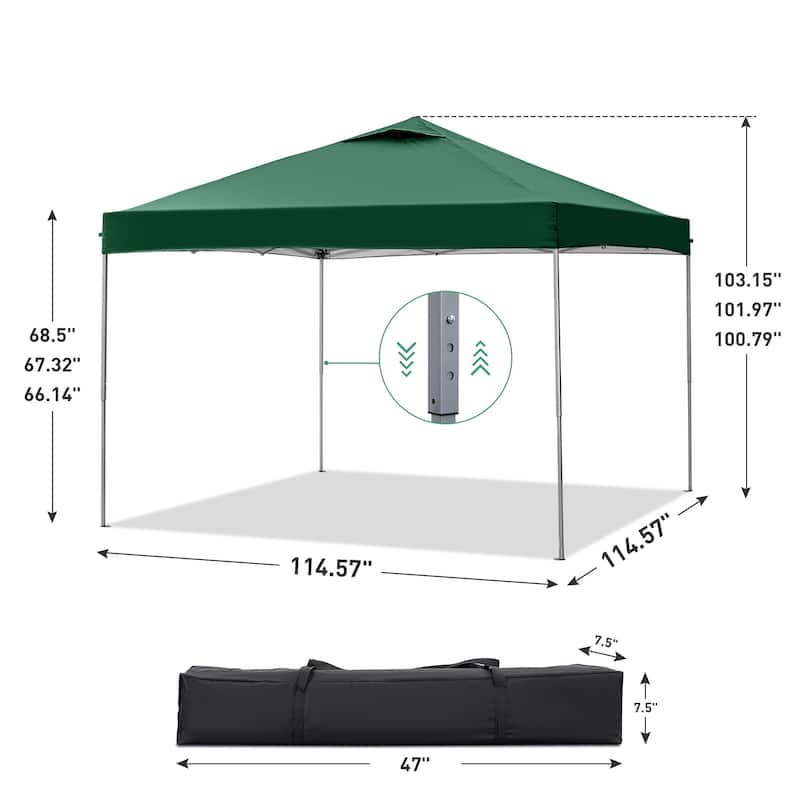 Ainfox 10 x 10 ft Pop-Up Party Canopy Tent Gazebo