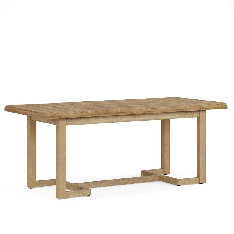 Wooden Conference Table, Rectangular Meeting Desk, Boardroom & Office Work Desk for Business Training Room