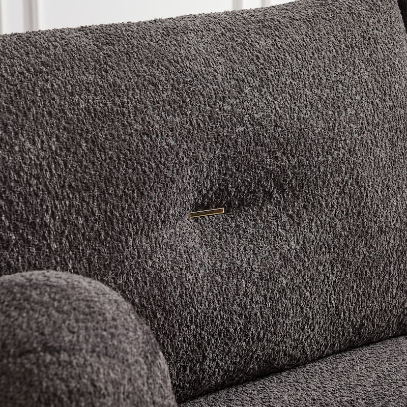 Lamb's wool 2-seater sofa