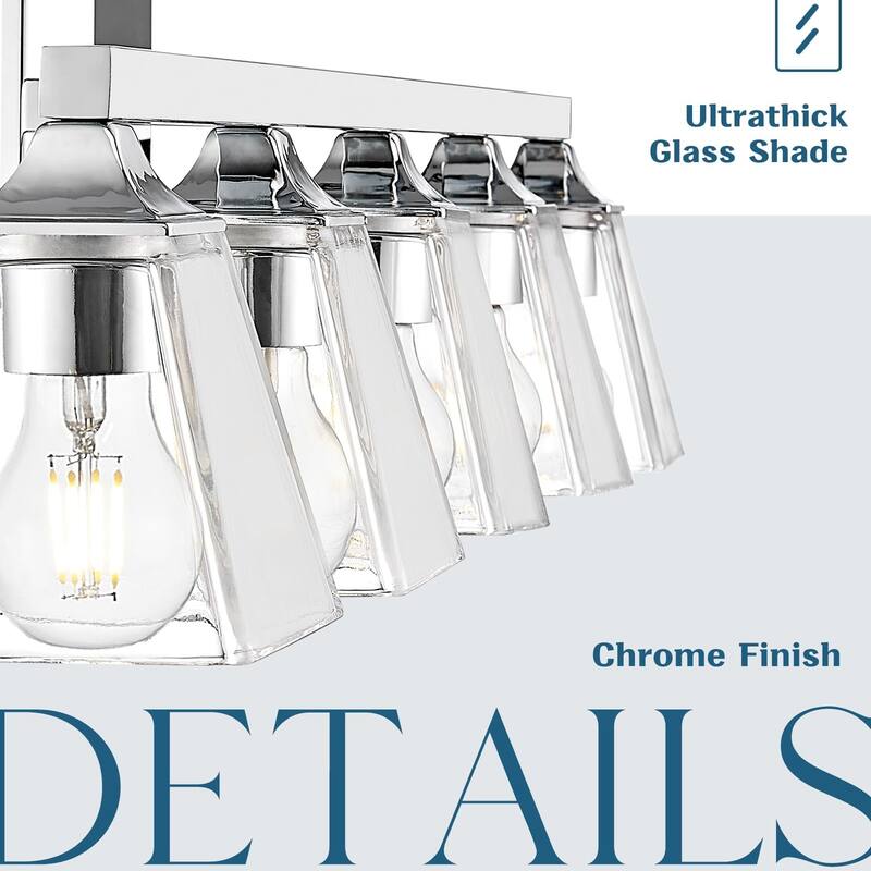 3/4/5-Light Farmhouse Bathroom Vanity Lights, Mirror Lights