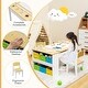 preview thumbnail 5 of 8, Children Art Activity Table and Drawing Table-Natural - 43" x 24" x 21"