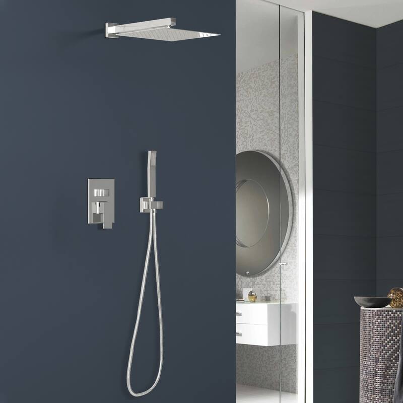 Topcraft 10-Inch Wall Mounted Square Shower System with Rough-in Valve - 10*10