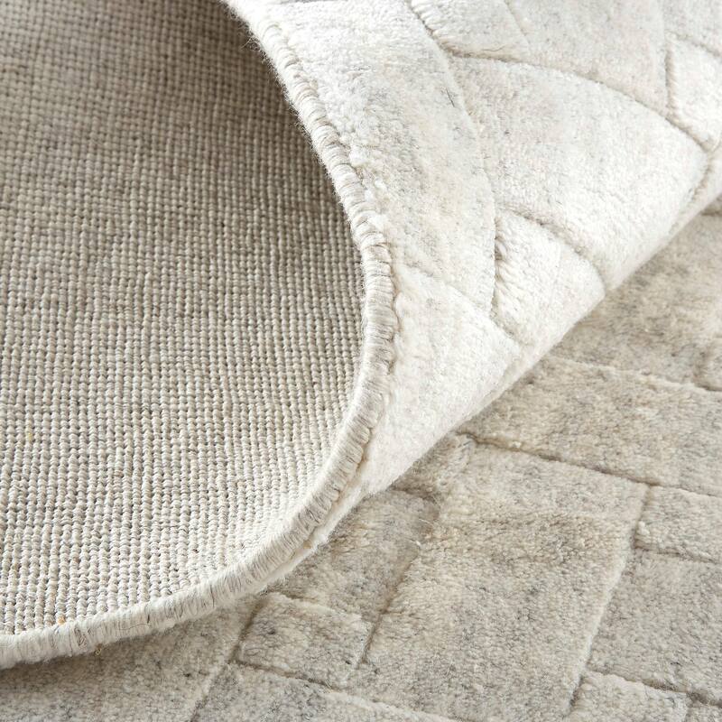 Grand Bazaar Tatem Hand Woven Solid Transitional Area Rug