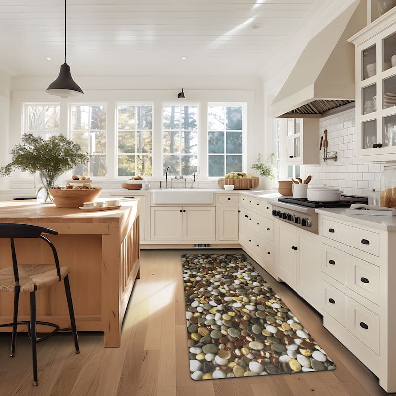 Ray Star printed kitchen wonderful mat cobblestone pattern