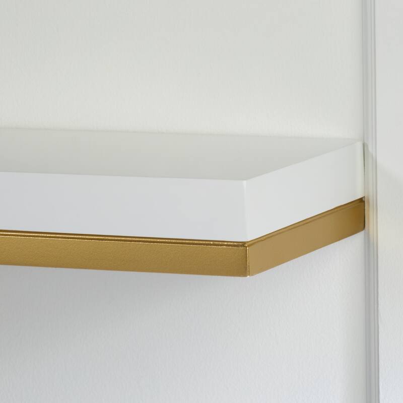 Floating Wood Wall Shelf - Set of 2