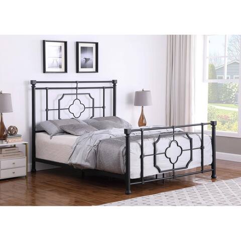 Coaster Furniture Paskay Matte Black Metal Panel Bed