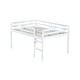 preview thumbnail 25 of 50, Solid Rubberwood Loft Bed Frame with Ladder, Guardrails and Underbed Storage Space - Low Height Design for Kids and Teens