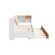 preview thumbnail 8 of 17, Twin Bed Frame with Trundle Bed and Bookcase, Wooden Captain Bed Built-in Led Downlight and USB Port for Guest Room, Bedroom