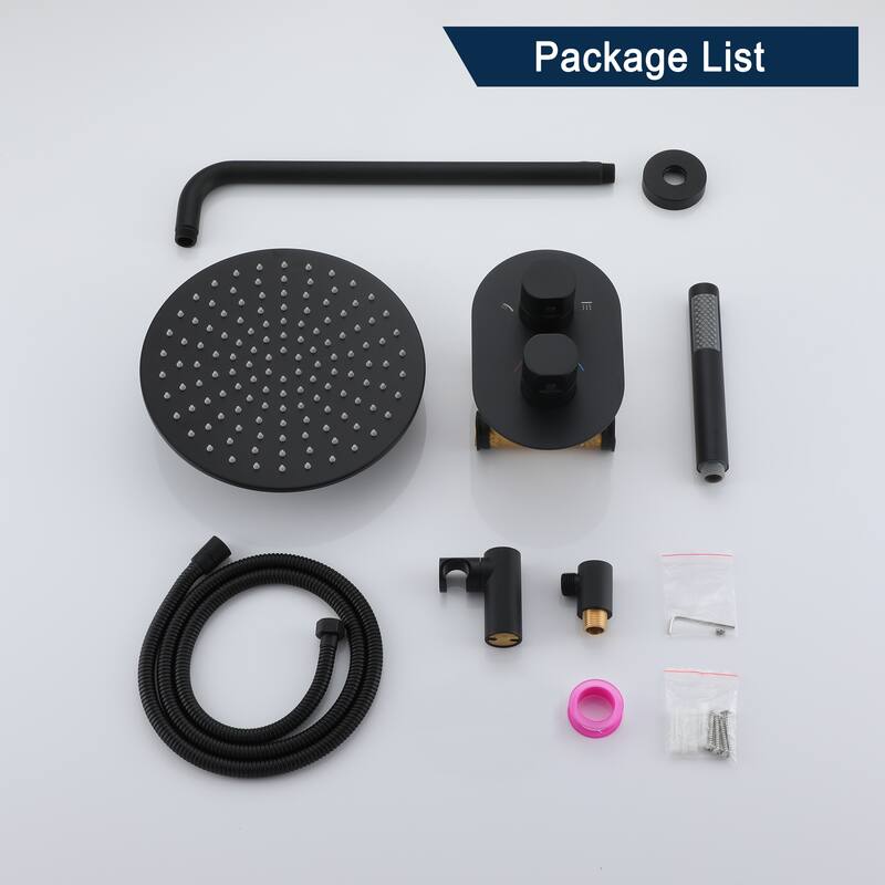 10 Inch Wall Mounted Shower System with Hand Shower