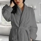 preview thumbnail 20 of 49, Superior Women's Turkish Cotton Ultra-Soft Absorbent Long Bathrobe