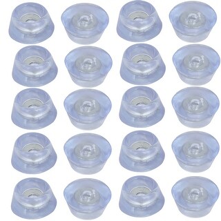 Table Chair Leg Conical Shape Foot Pads Protector Clear Blue 27mmx12mm ...
