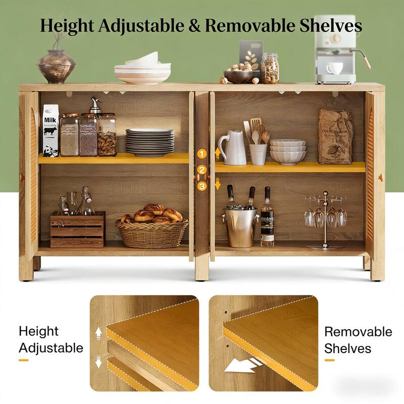 Rustic Farmhouse Style Sideboard Buffet