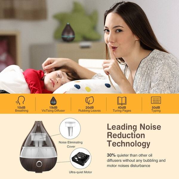 Shop Victsing 130ml Aromatherapy Essential Oil Diffuser Portable Ultrasonic Cool Mist Humidifier Mini Aroma Oil Diffuser Overstock 29180212 Essential Oils,Pleated Metallic Skirt