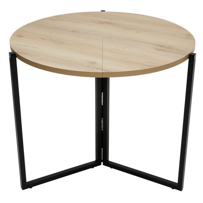 35" Foldable Multi-Use Round Table in Natural