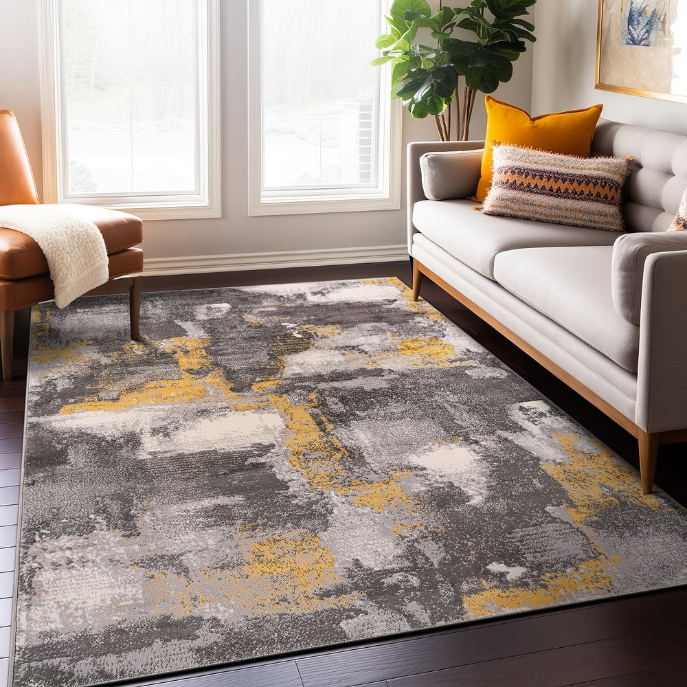 World Rug Gallery Brighton Modern Abstract Area Rug