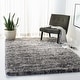 preview thumbnail 4 of 28, SAFAVIEH Iceland Shag Lotte Flokati 2.6-inch Thick Rug 10' x 14' - Grey/Dark Grey - Rectangle