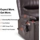 preview thumbnail 11 of 28, MCombo Faux Leather Power Recliner, Electric Swivel Glider Rocker Recliner for Nursery with USB Ports 7785