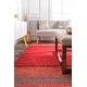 preview thumbnail 12 of 18, Nuloom Contemporary Flatweave Handmade Diamond Bands Solid Area Rug