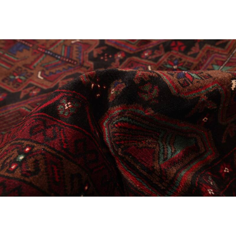 ECARPETGALLERY Hand-knotted Teimani Black, Brown Wool Rug - 3'8 x 6'8