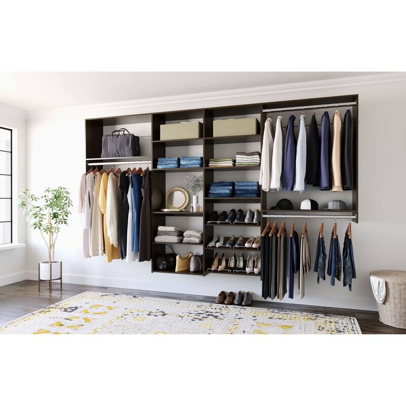 Easy Track 10 Ft. W. Dual Tower Classic Laminate Closet Kit
