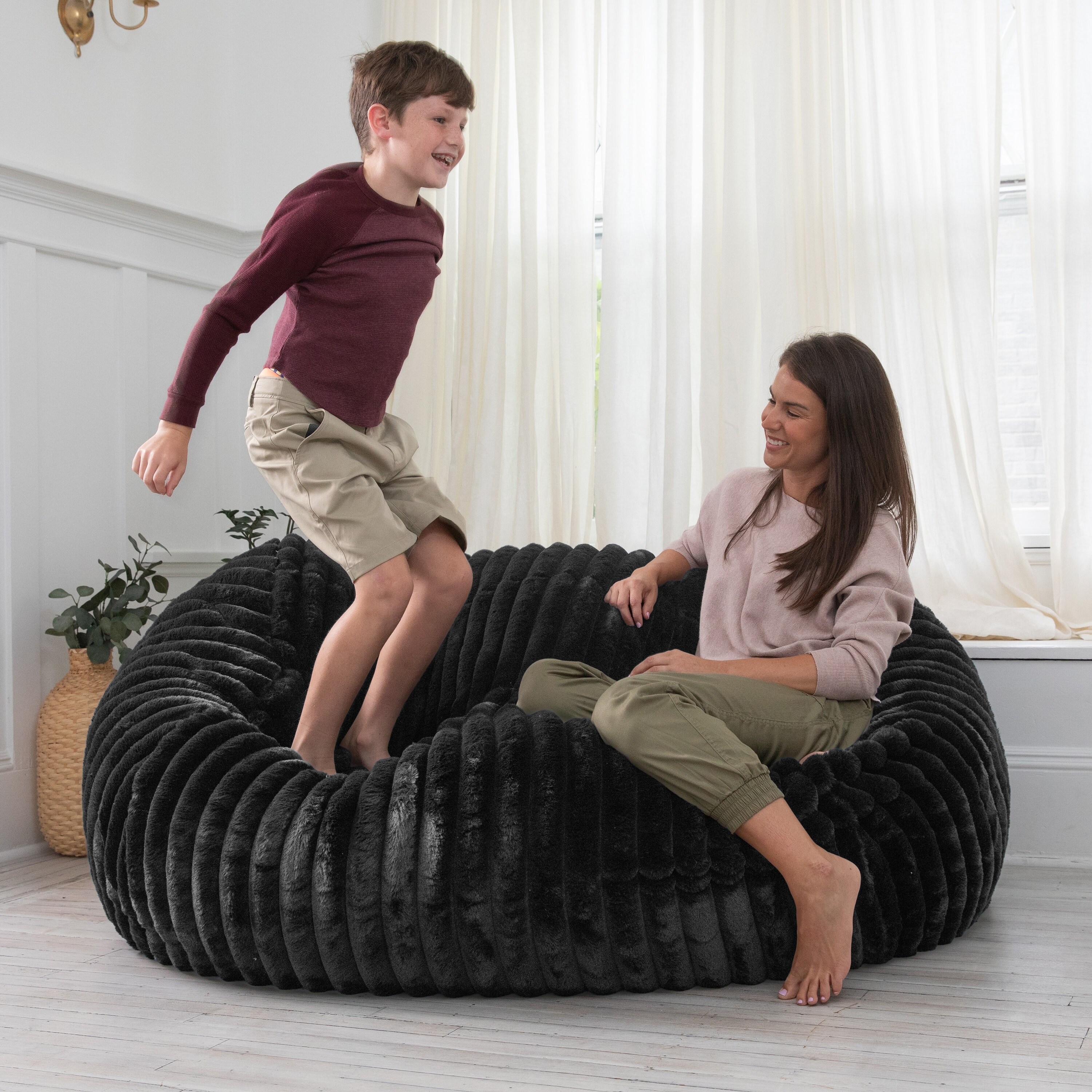 Bean bag loveseat deals
