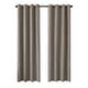 preview thumbnail 20 of 90, Linen Texture 100% Blackout Grommet Curtain Pair(2 panels)