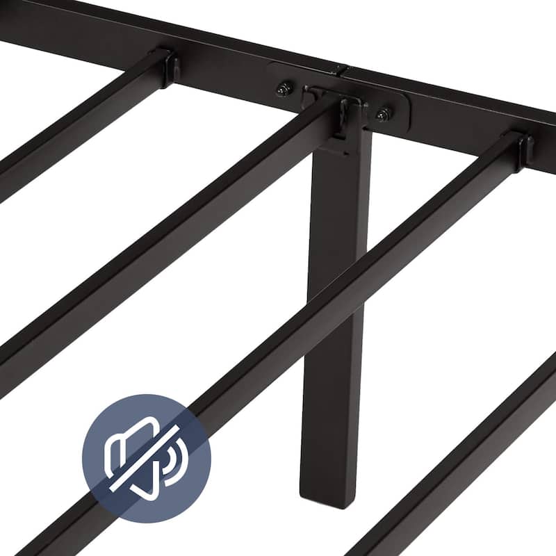 Twin Size Metal Bed Frame Platform Bed / Heavy Duty/ Solid Metal Slat / No Box Spring Needed, Twin Bed Frame