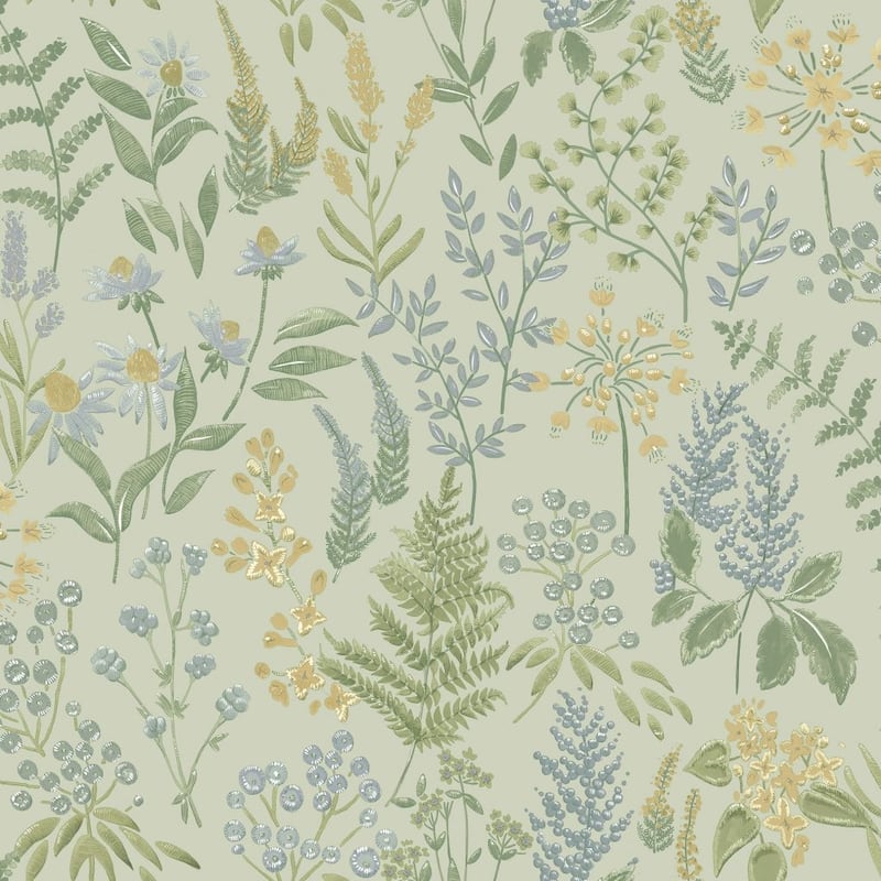 Floral Sprig Non-pasted Wallpaper – 396in x 20.8in